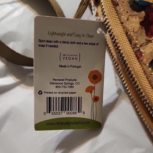 Floral Cork Phone Purse - Picture 9 of 14